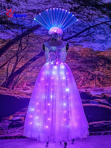 Top Quality LED Light Dress LED Prom Dress LED Illuminated Clothes WL-0316