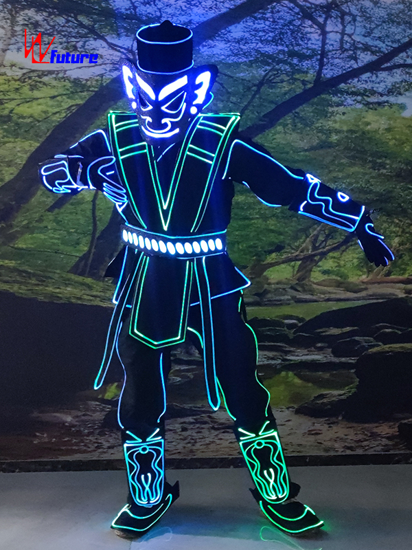 LED Dance Tron Robot Costume Luminous Men Armour Clothing RGB Stage Suit Fashion Halloween Accessories Featured Image