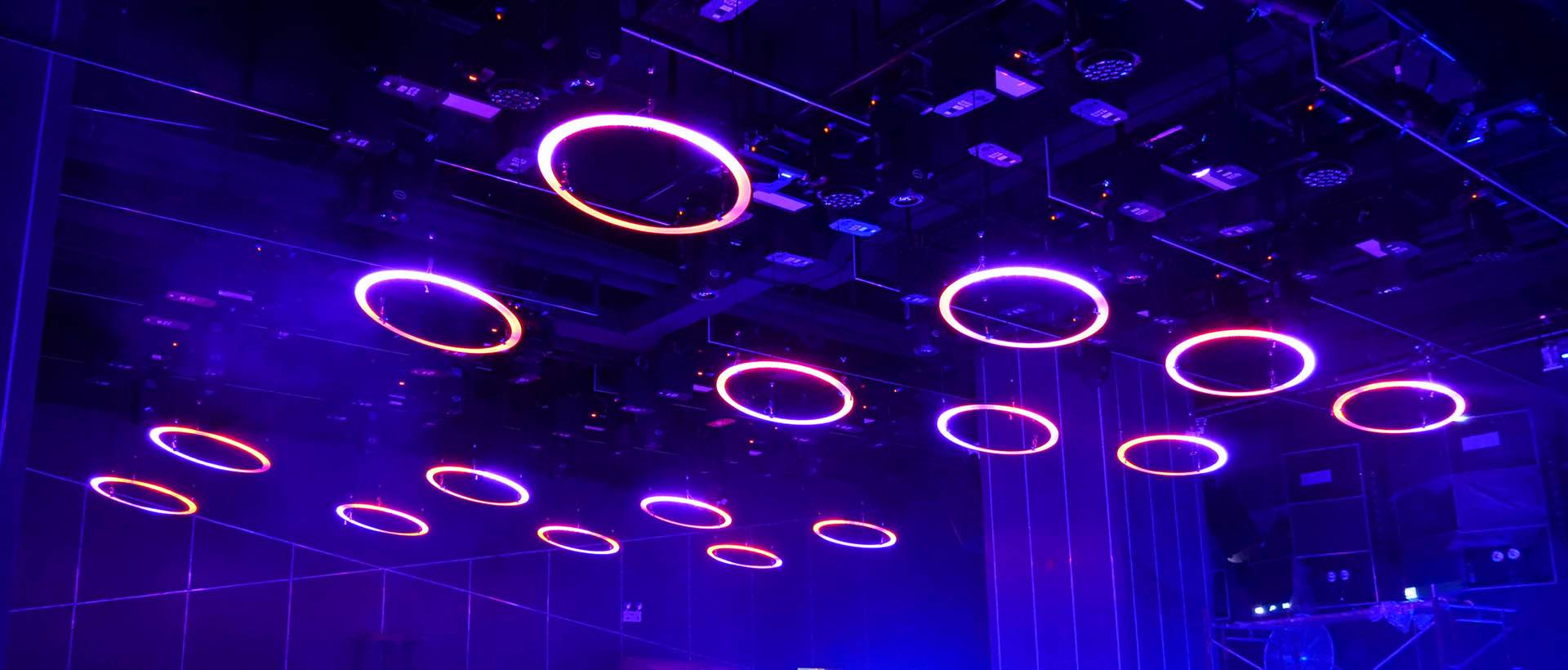 2020 Kinetic LED Ring para sa proyekto ng club lounge bar (4)