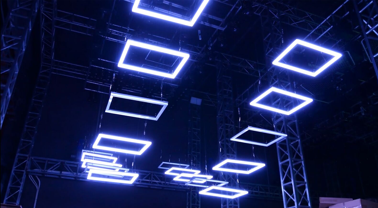 20 Sets Kinetic LED Square Lights solusyon