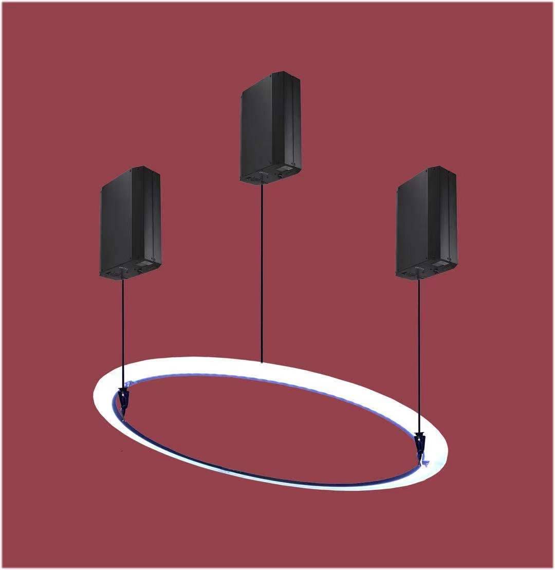 Treuil cinétique LED ascenseur UFO pour club avec solution d'éclairage pour tout le club