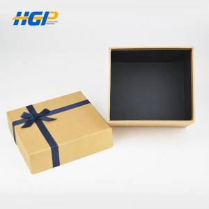 Customized Logo Printed Wholesale Cardboard Gift Boxes With Ribbon