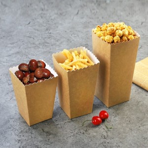 Hoogwaardige op maat gemaakte popcorndoos/beker/emmer voor eenmalig gebruik