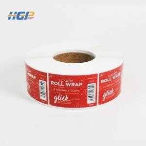 Waterproof, light film or matte printing stickers bottle labels with rolls