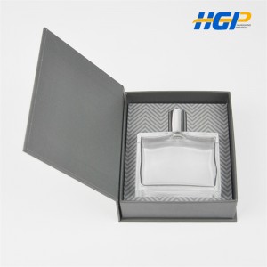 Brugerdefinerede dekorative luksus parfume emballage æsker med guld stempling logo pap parfume æske