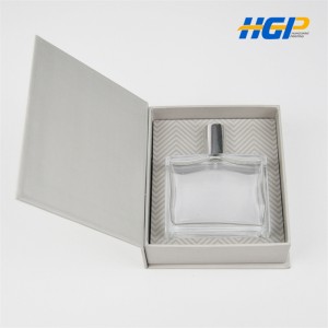 Po meri okrasne luksuzne škatle za pakiranje parfumov z logotipom z zlatim žigom Kartonska škatla za parfume