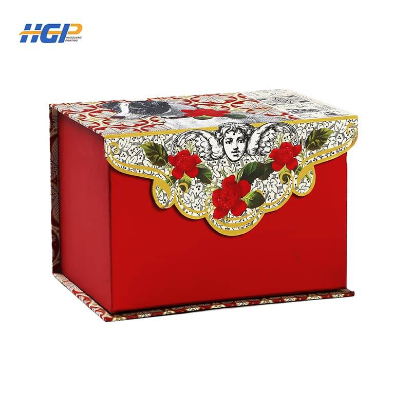 professional printing red gift packaging box with art paper Featured Image