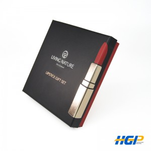 Naka-print na Logo Cardboard Custom Cosmetics Makeup Paper Lipgloss Lipstick Set Box Packaging na May Insert