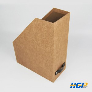 High quality customized printing desk collection magazine file storage paper box