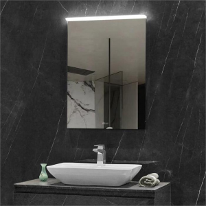 DL-70 Square mirror with aluminum frame top Acrylic with led light