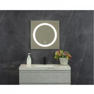 TH-S-16 round led light Smart Mirror with touch sensor