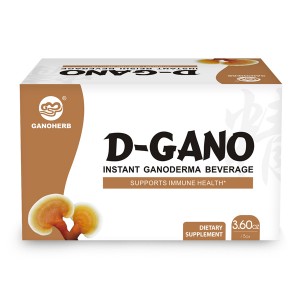 Organický instantný nápoj z huby Reishi GANOHERB USDA s extraktom z Ganodermy Lucidum – posilnenie imunitného systému – vegánsky, paleo, bez lepku, bez cukru, 100 % prírodný, 0,18 unce (20 počet)