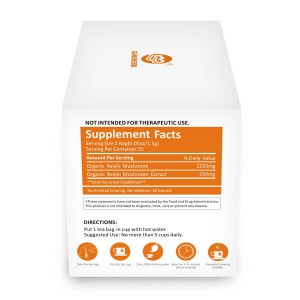 GANOHERB USDA Organic Reishi Mushroom Tea with 100% Ganodema Herbal for Boost Immune System-Vegan, Paleo, Gluten Free,All Natural,No Sugar, 0.05 Ounce (25 Count)
