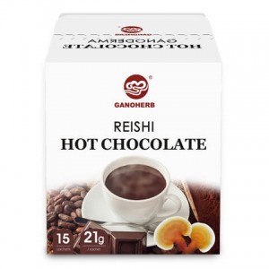 Chocolate quente com Ganoderma sabor suave de chocolate, sem glúten