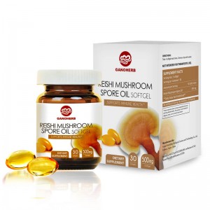 Factory making Cancer/Organic Reishi Lingzhi Extract - Kingherbs’ 100% Natural Reishi Spore Oil Softgel (no additives or carriers) – GanoHerb