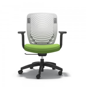 Cadeira de oficina ergonómica con inclinación e bloqueo do apoio dos brazos 2D