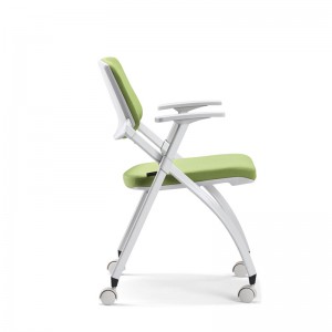Folding seat stackable school chair training chair with writing table