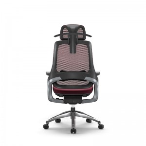 Origineel ontworpen ergonomische bureaustoel met hoge rugleuning
