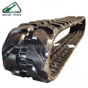 Supply OEM/ODM PC50 PC55 PC60 Undercarriage Rubber Track 400X72.5X74 Mini Excavator Rubber Tracks
