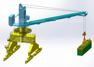 Multifunktionel Hydraulisk Portal Wharf Crane