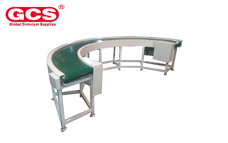 Rapid Delivery for Conveyor Belt Training Rollers - 90 degree PVC belt conveyor – GCS detail pictures