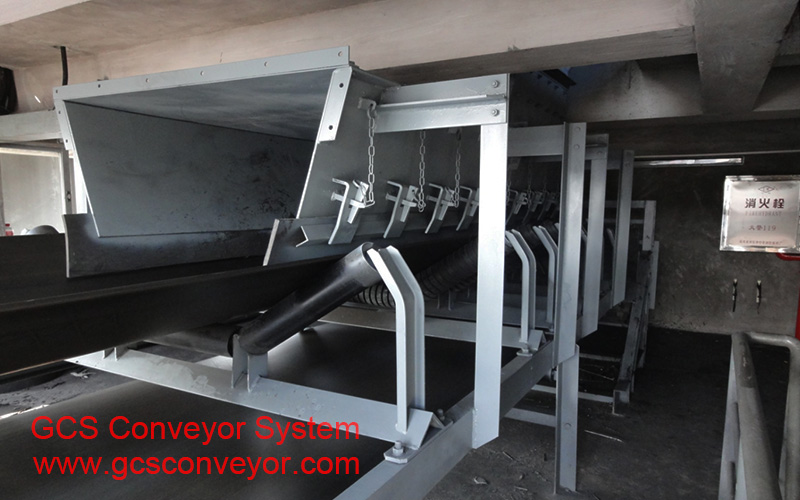 What are the different types of pulleys in a belt conveyor?