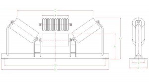 Engros gruveutstyr Conveyor Trog Impact Roller |GCS