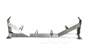 Soporte de marco de soporte de rodillos transportadores metálicos