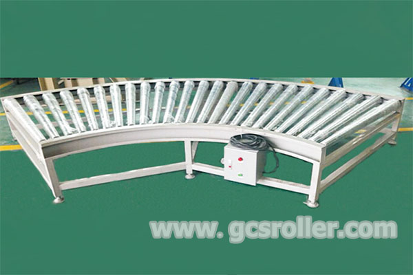 90 deg Curved Roller Conveyor