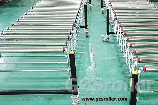 What are the components of a Retractable Roller Conveyor Line?