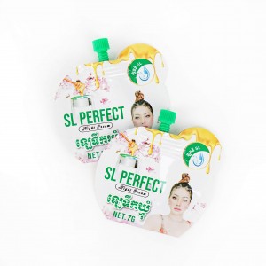 Mini sachet de crème pour les mains en aluminium, paquet d'essai personnalisé de 3 ml et 5 ml, emballage cosmétique, pochette de sac à bec