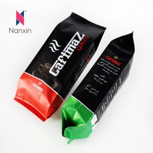 China New Product Custom Side Gusset Plastic Coffee Bean Bag