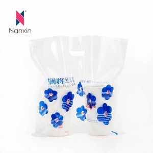 Qese mbajtëse për filxhan çaji me qumësht kafeje transparente, mbajtëse plastike për ushqim për marrjen e ushqimit