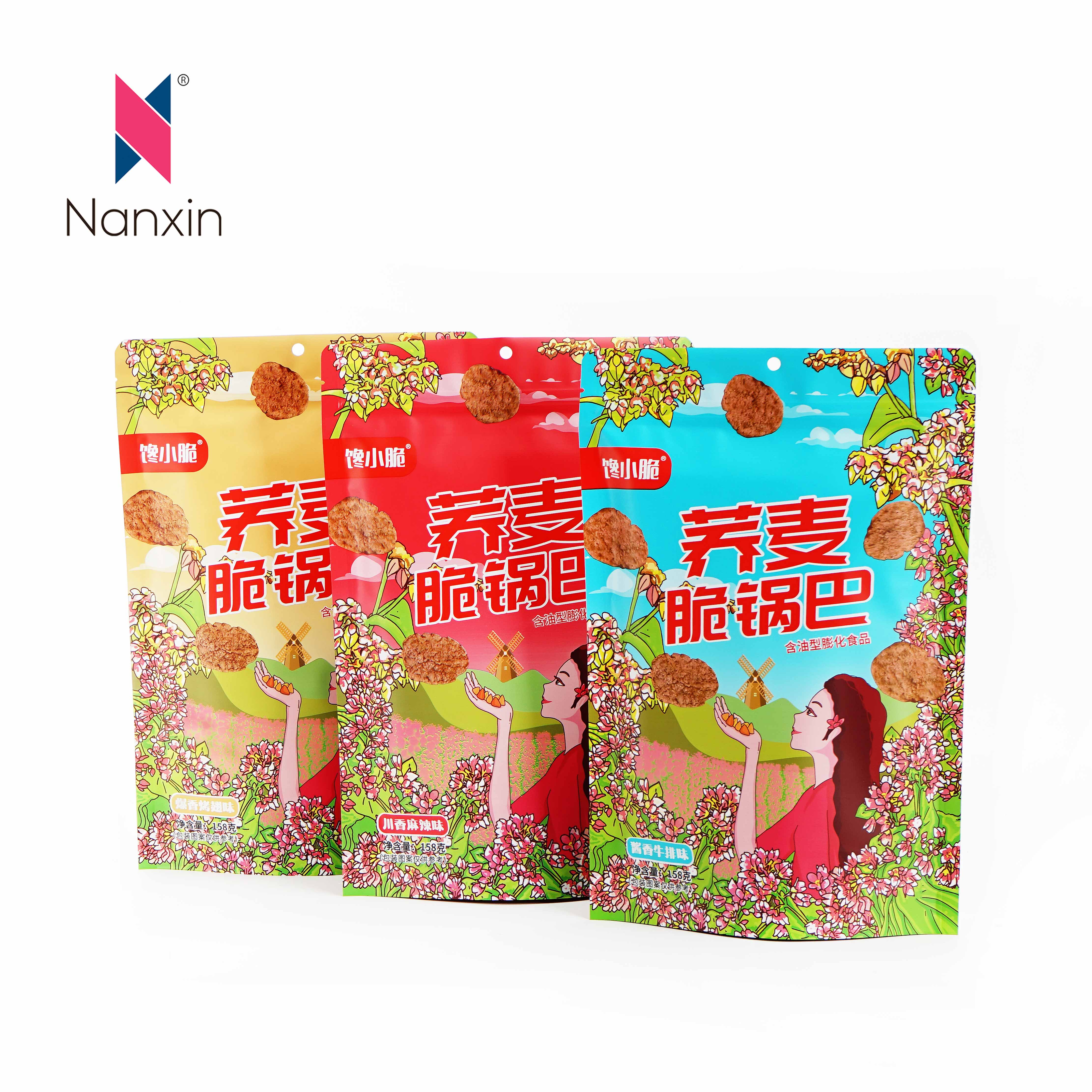 Wholesale Mylar Bag Plastic Stand Up Pouch Transparent Snack Candy Food Packaging Bags nga May Bintana
