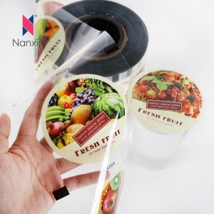 លក់ដុំដុំ PP Yogurt Cup Sealing Film ផ្ទាល់ខ្លួនសម្រាប់ Bubble Tea Cup Sealer Roll
