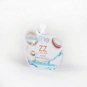 Kosmetikong Libre nga Pagpadala Nozzle Cute Skin Care Pouch Packaging Plastic Bag