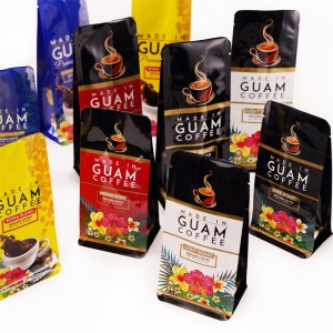 Coffee Bean Square Packaging Kantong Kopi Kantong Plastik Bawah