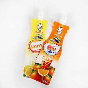 Nri Baby Plastic Mylar Juicy Spout Pack Ihe Ngwunye Ngwunye Ihe Ọṅụṅụ Maka Akpa Liquid