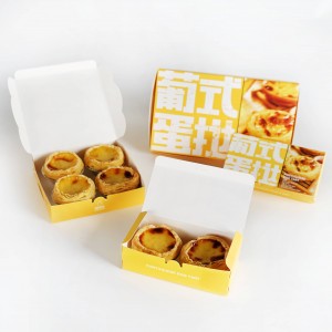 Embalaža za kolačke Egg Tart Škatle za kolačke s 6 luknjami