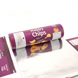 Plastic Food Film Factory Custom Printing Plastic Roll Stock Sachet Packaging Film For Snack/Potato Chips