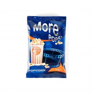 Doorzichtige afsluitbare achterzegel Snacks Popcorn plastic verpakkingstas
