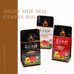 Πλαστικές σακούλες στο κάτω μέρος του Coffee Bean Square Συσκευασία Τσάντες Καφέ