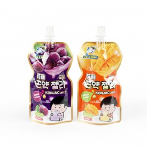 Personliga produkter Fabriksanpassade 100 ml 150 ml flytande dryck Special fruktjuiceförpackning Plast Vatten Dryck Gelé Flaskformad påsepåse