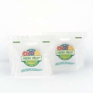 Sac d'emballage Transparent Transparent pour raisin, citron, pomme, tomate, carotte, Agriculture, légumes et fruits, avec trou