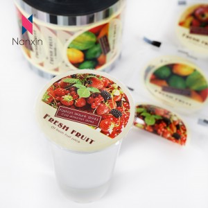 Bulk Wholesale Custom PP Yogurt Cup Tiiso Filimi Bakeng sa Bubble Tea Cup Sealer Roll