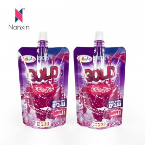 Bulk Wholesale Custom High Quality Liquid Drinking Spout Pouch For Juice Bags