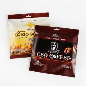 Пластикалық алюминизирлеуші ​​Мьянма Артқы тығыздағыш кофе шайы орау пакеттері-BFD004