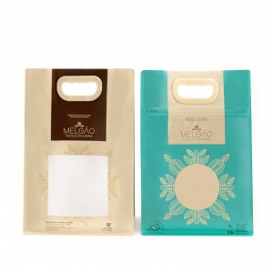 कॉफ़ी चाय ज़िपर पाउच पैकिंग प्लास्टिक एल्यूमीनियम फ़ॉइल ज़िपलॉक बैग हैंडल उत्पाद विशेषताओं के साथ