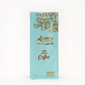 Bär påsar med platt botten färg med dragkedja Kaffe anpassat tryck präglade folielaminerade plastpåsar