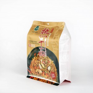 Instant Noodles Flat Bottom Plastic Skittles Medible Food Packaging Calor Seal Bag Customize